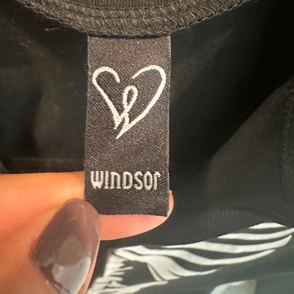 Windsor sultry skeleton black & white long sleeve bodysuit costume halloween S - Picture 13 of 14